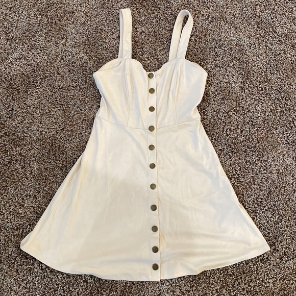 Forever 21 Small beige velvet dress - Picture 3 of 5